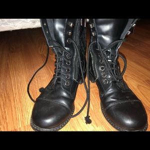 AUTHENTIC Chanel combat boots